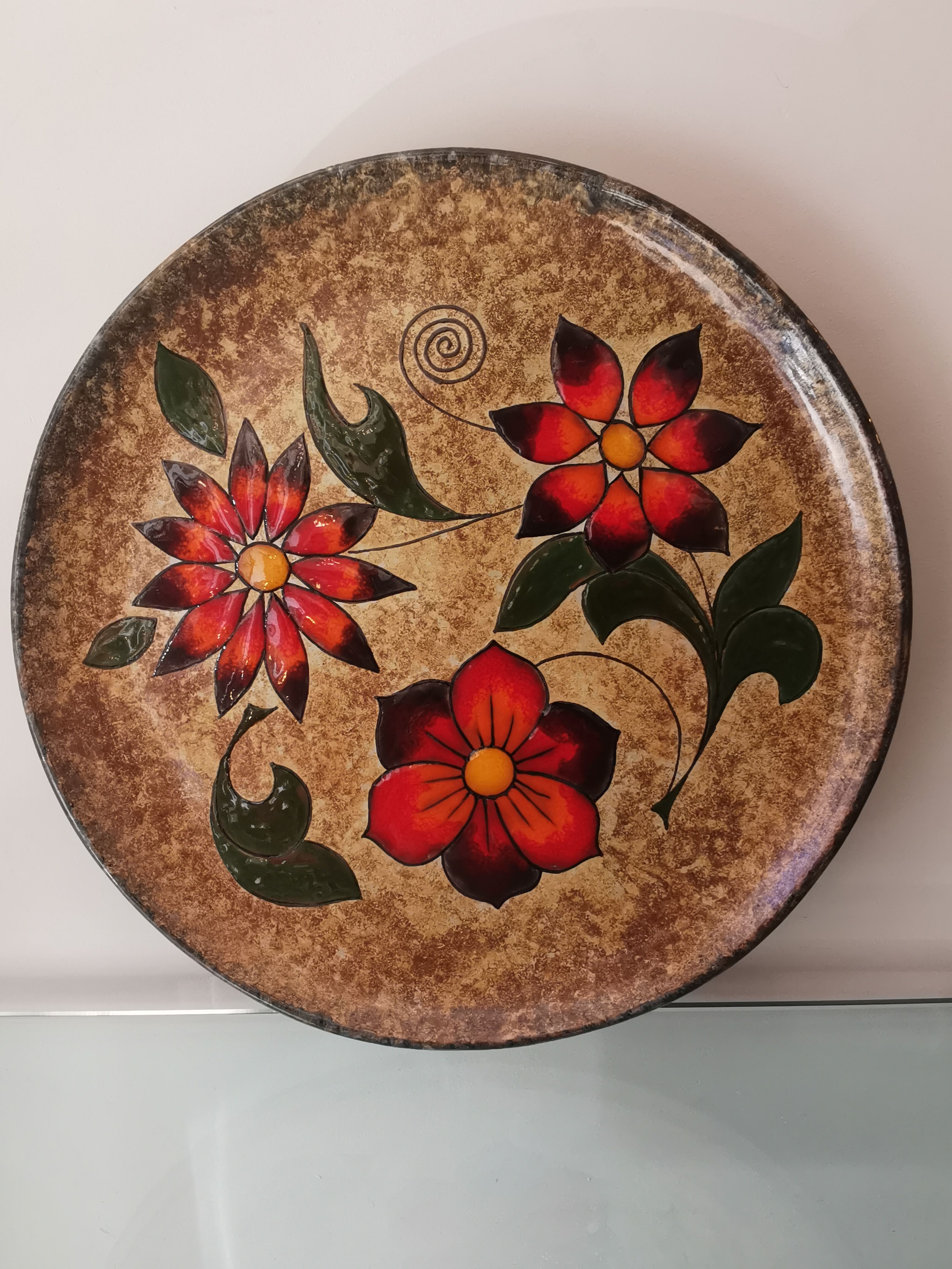 vintage ceramic dish from Port de bouc, France