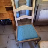 Oak farmhouse table and 4 chairs