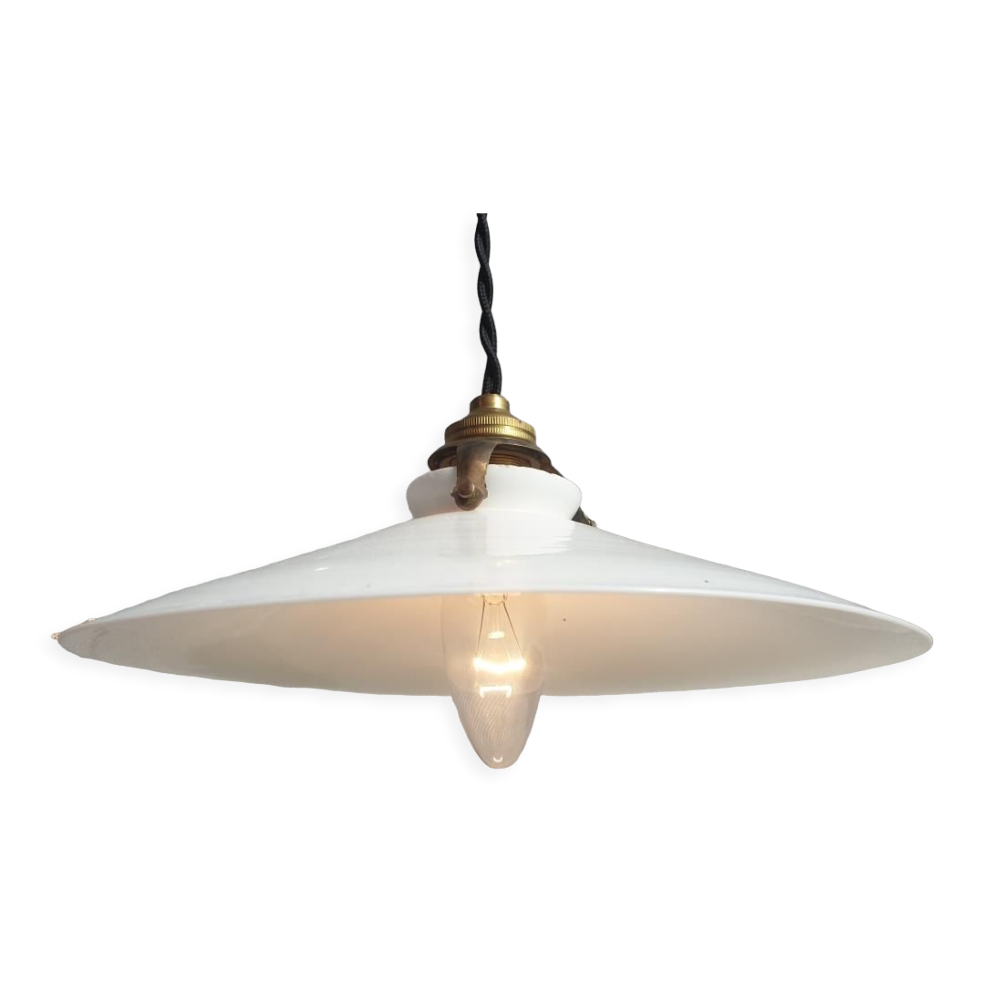 Art Deco opaline pendant lamp