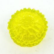 Art Deco bonbonniere, pressed uranium glass, Czechoslovakia, 1950s