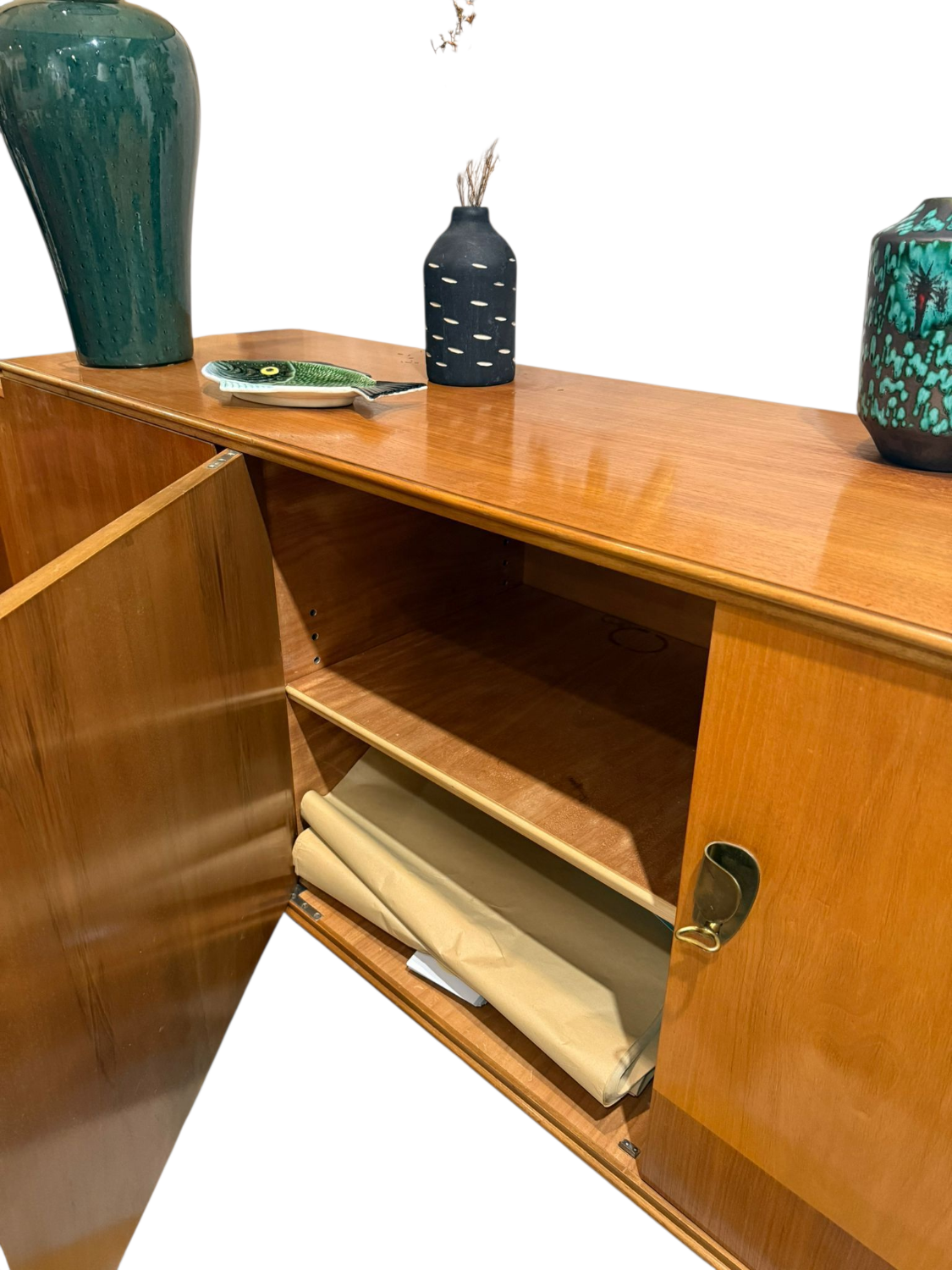 Teak and rosewood enfilade "Jules Perrenoud"