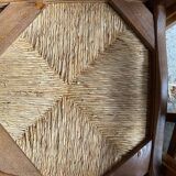 Ensemble de 6 chaises paillées vintage