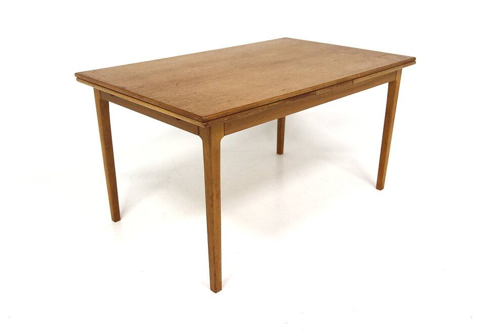 Oak "wallet" dining table, Sweden, 1960s