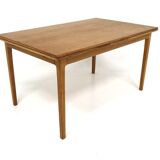 Oak "wallet" dining table, Sweden, 1960s