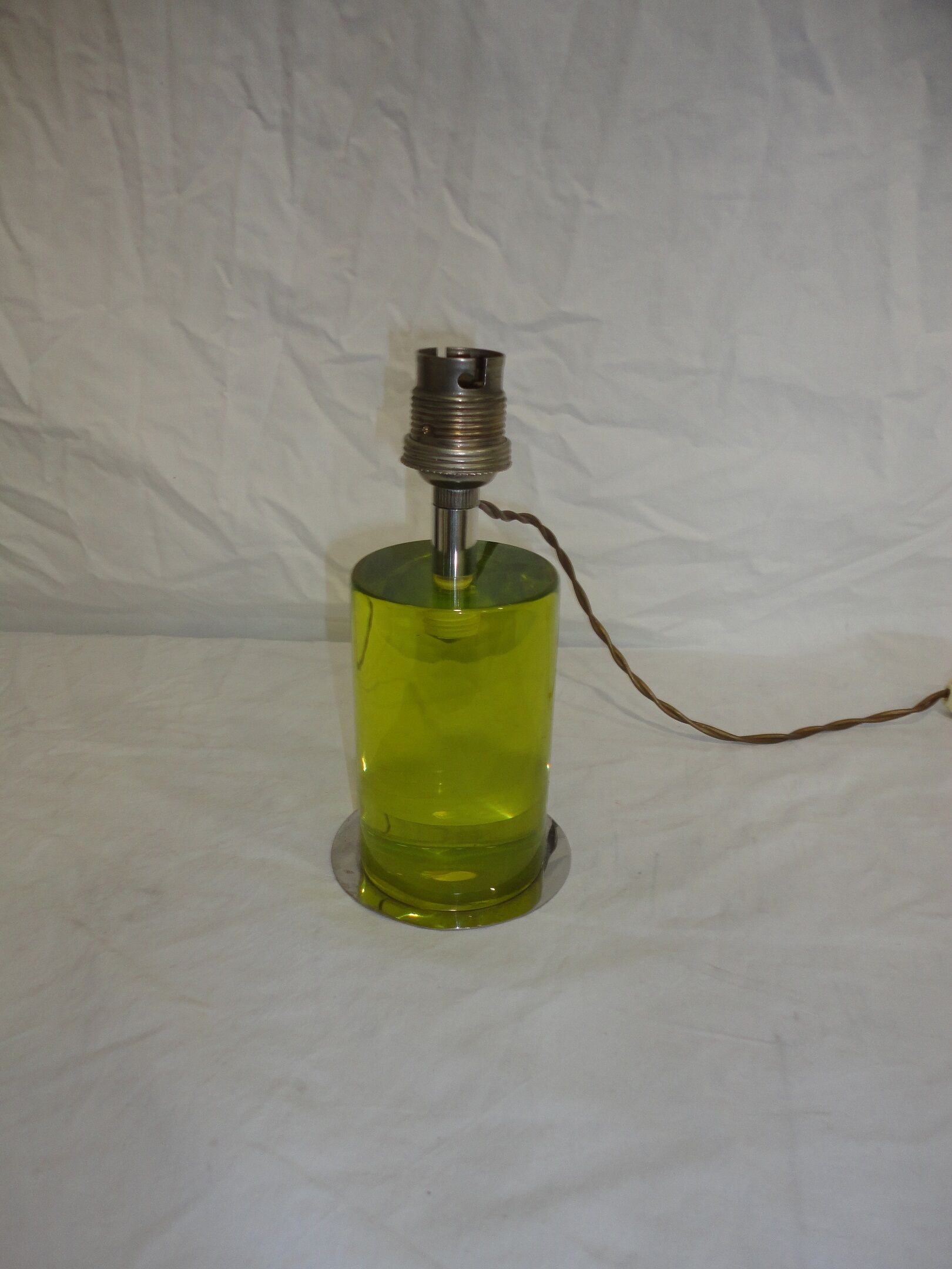 Lamp vintage 60s metal and acrylate