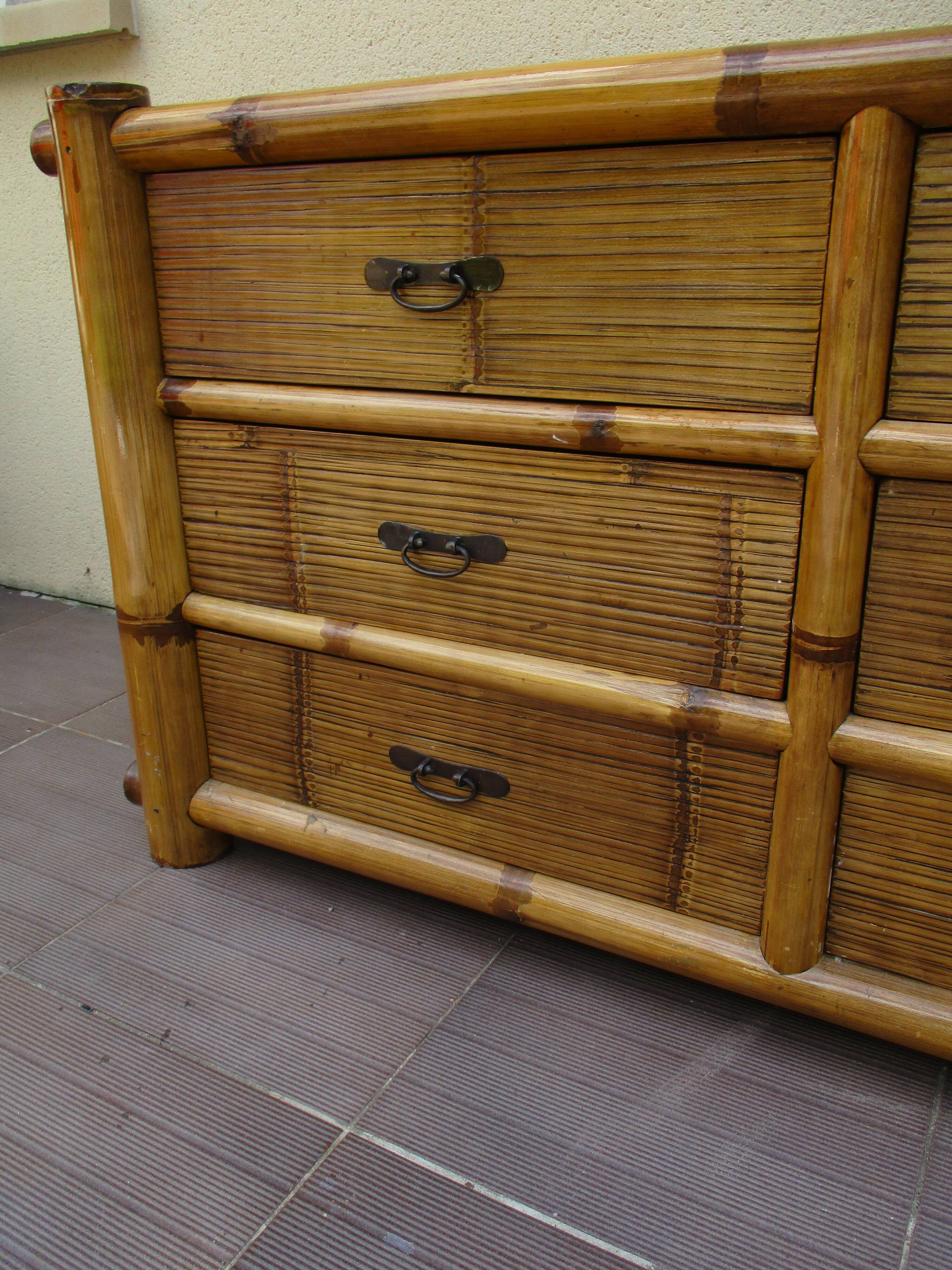 Bamboo dresser