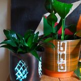 Ceramic potter's pot cover vase 50s