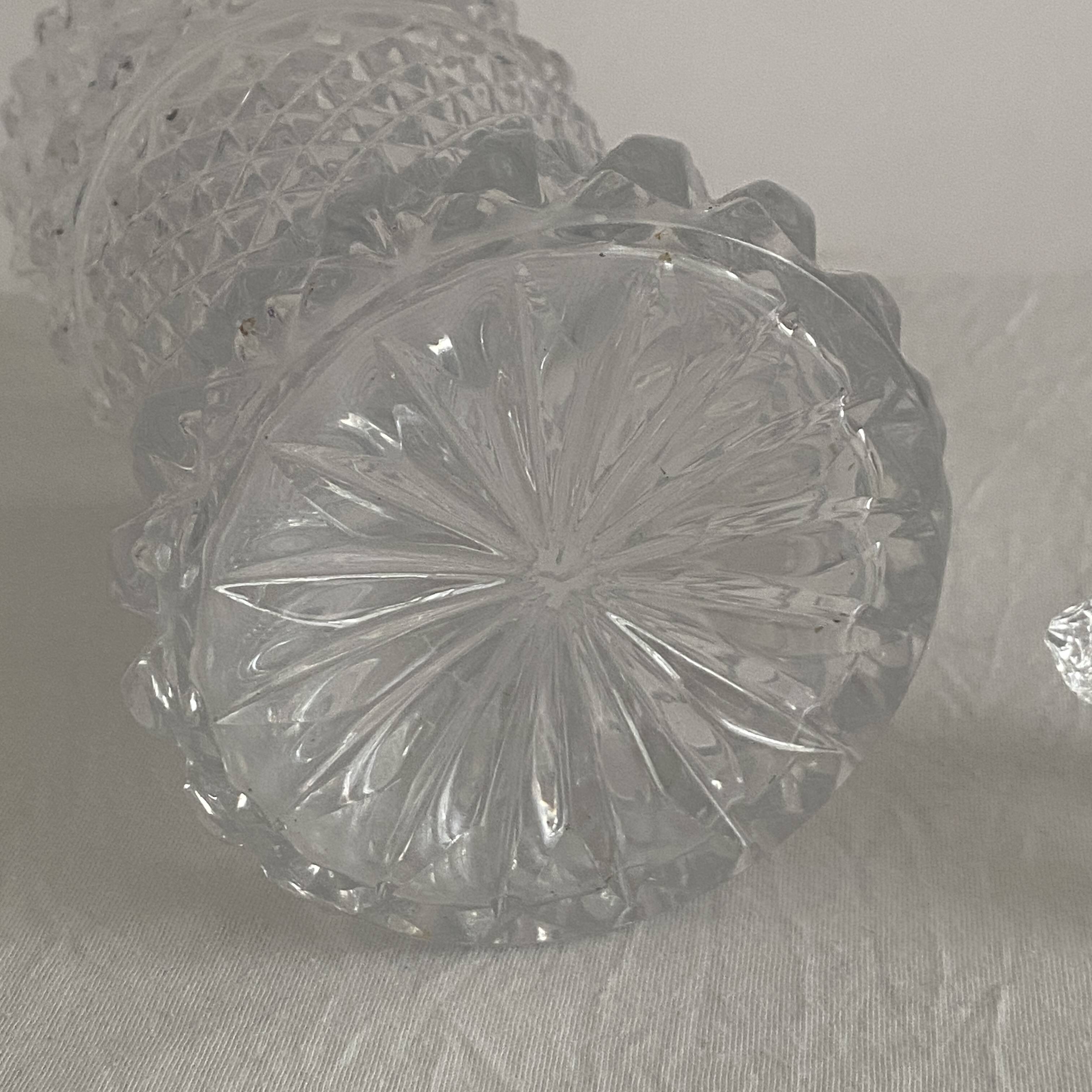 Vintage 1970s crystal decanter