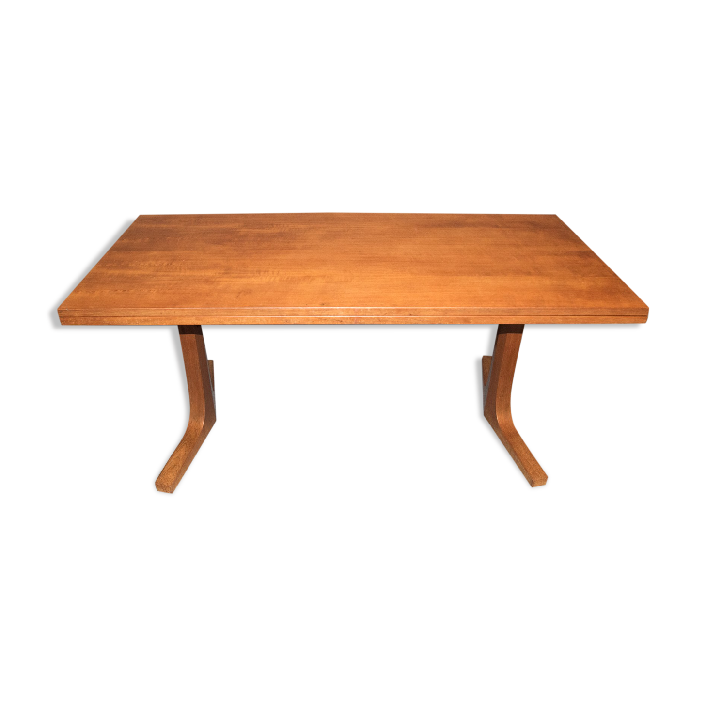 Table basse transformable teck années 60