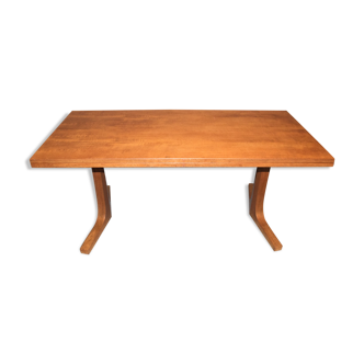 Transformable coffee table teak 60s