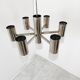 Chrome and glass chandelier, 1970s