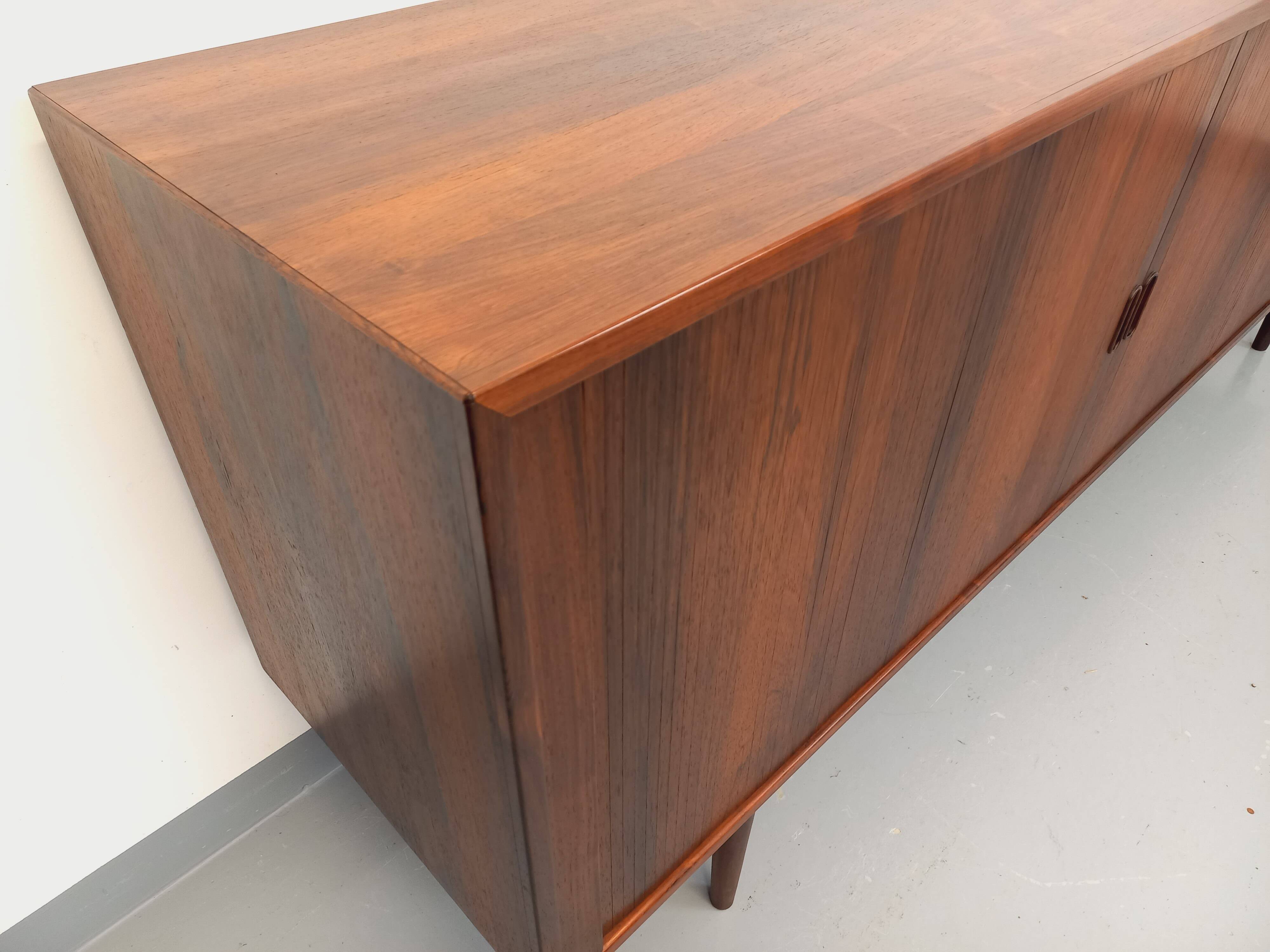 Vintage Scandinavian enfilade by Danish designer Arne Vodder in rosewood.