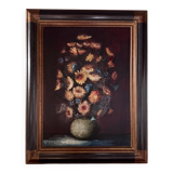 Still life with flowers by Raymond-Jean Bizet 20th century