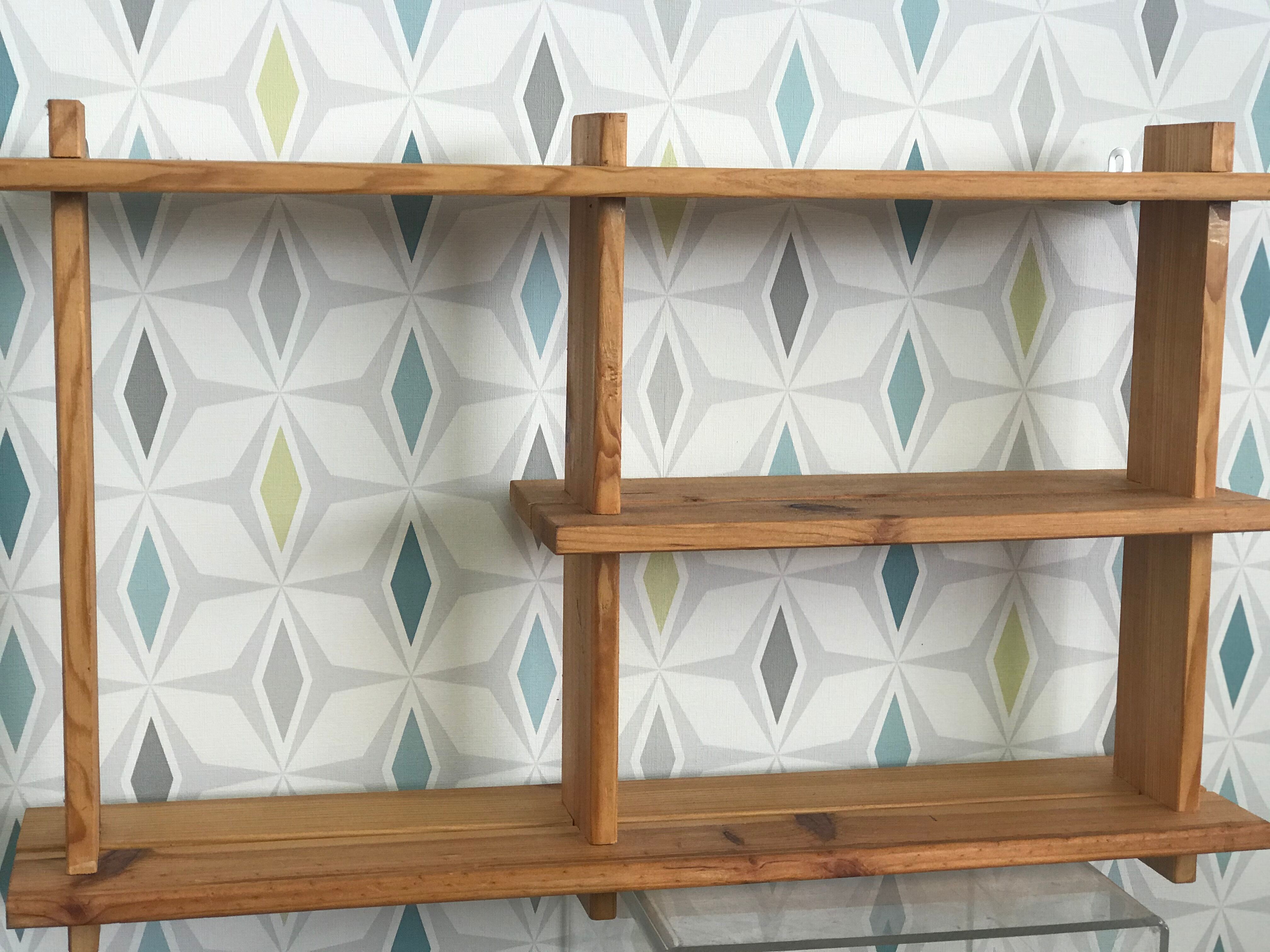 Pine wall shelf