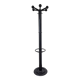 80s Stylish Black Coat Rack and Umbrella Stand