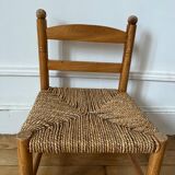 Rope and wood children's chair