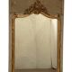 Louis XV style mirror in wood and gilded stucco 20th century