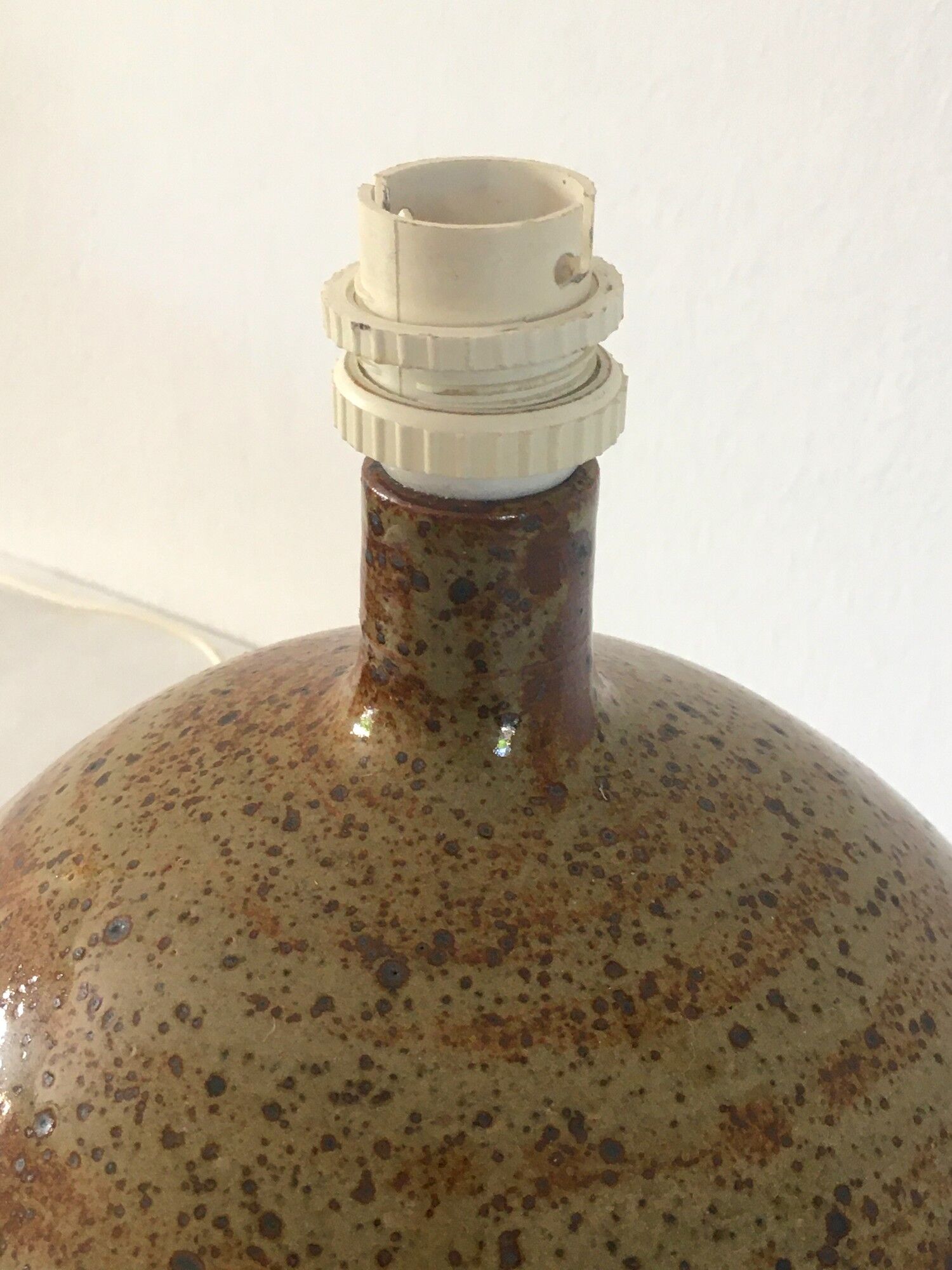 Vintage lamp in glazed stoneware 70s