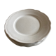Set de 4 assiettes de Mougins en terre émaillée blanche à godrons
