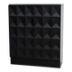 Black brutalist bar cabinet