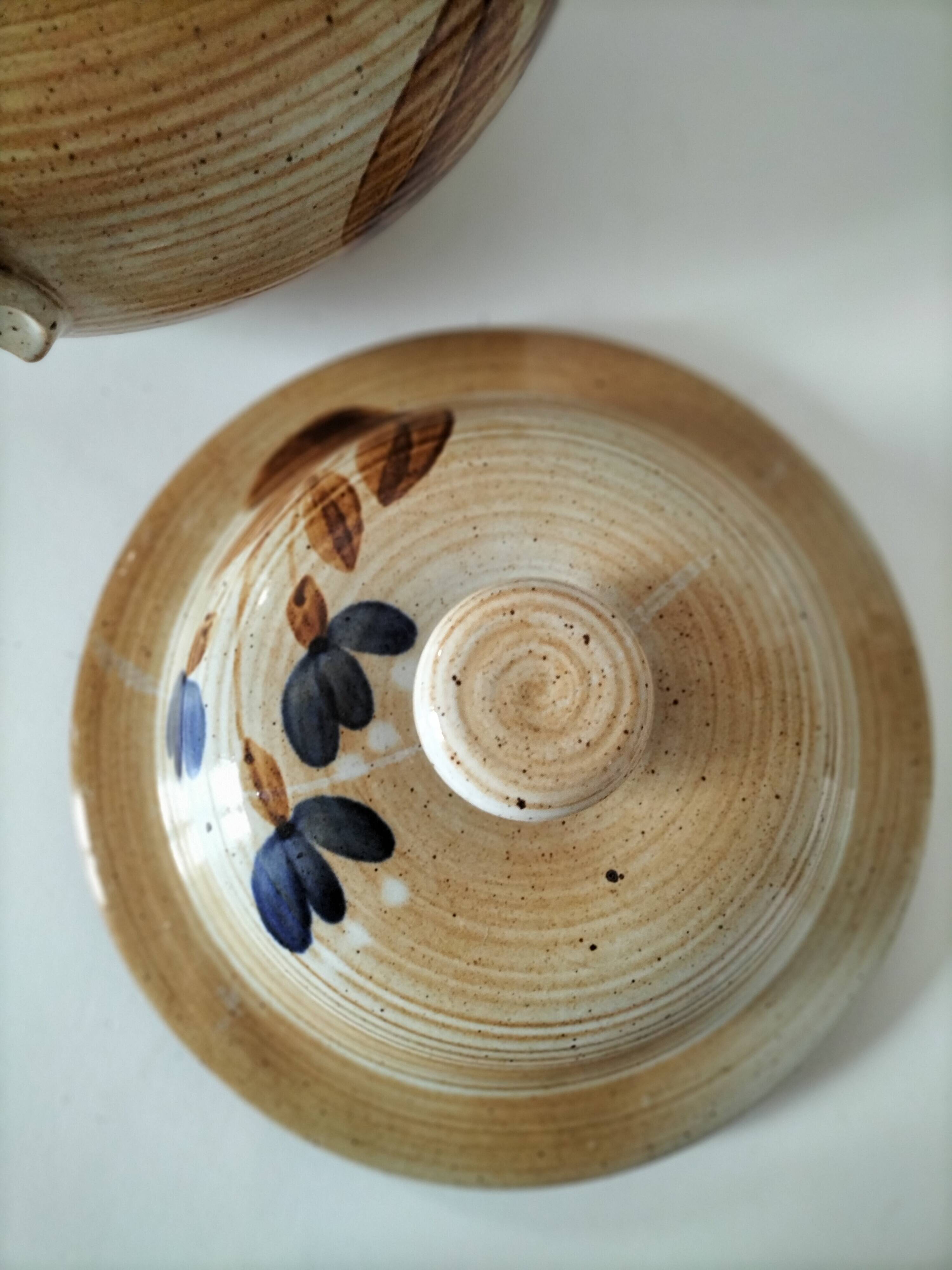 Vintage stoneware soup tureen from Marais.