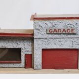 Old wooden garage toy