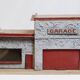 Old wooden garage toy