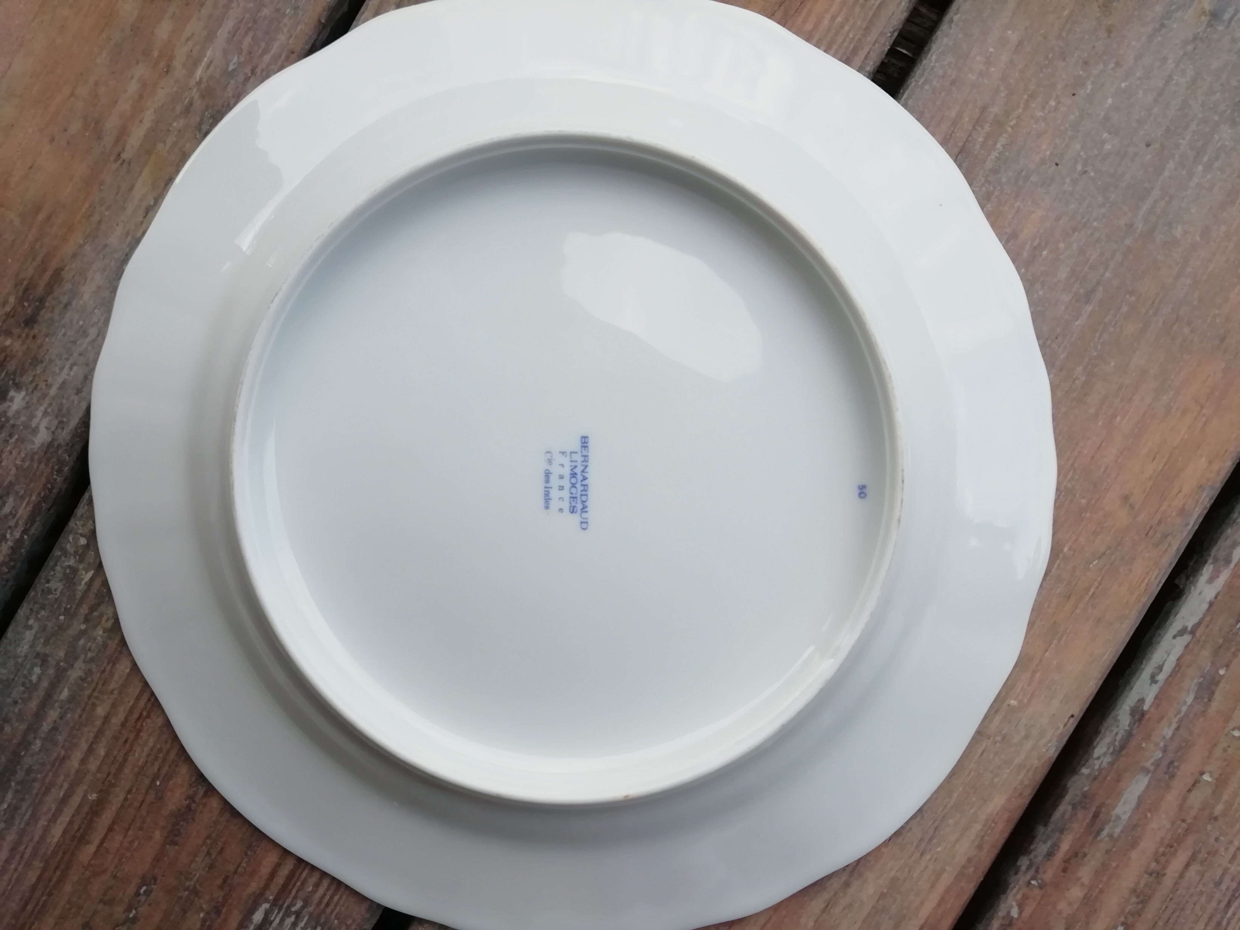 Bernardaud porcelain plate