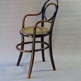 High baby chair, Thonet 1890, bistro, canned