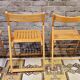 Set of 4 vintage mismatched folding chairs