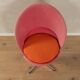Cone chairs by Verner Panton for Gebrüder Nehl, original pink and orange upholstery, set of 2