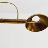 stunning Mid Century Modern brass UNA arc lamp by Florian Schulz
