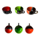 Six Vallauris ceramic coffee cups