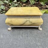 Onyx catchall box from the 1960s, vintage Italy.