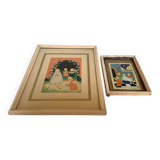 Duo of religious illustration frames