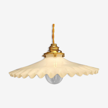 Opaline hanging lamp