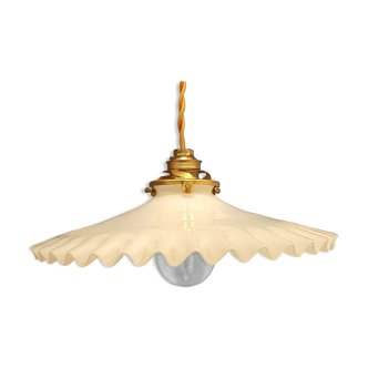 Opaline hanging lamp