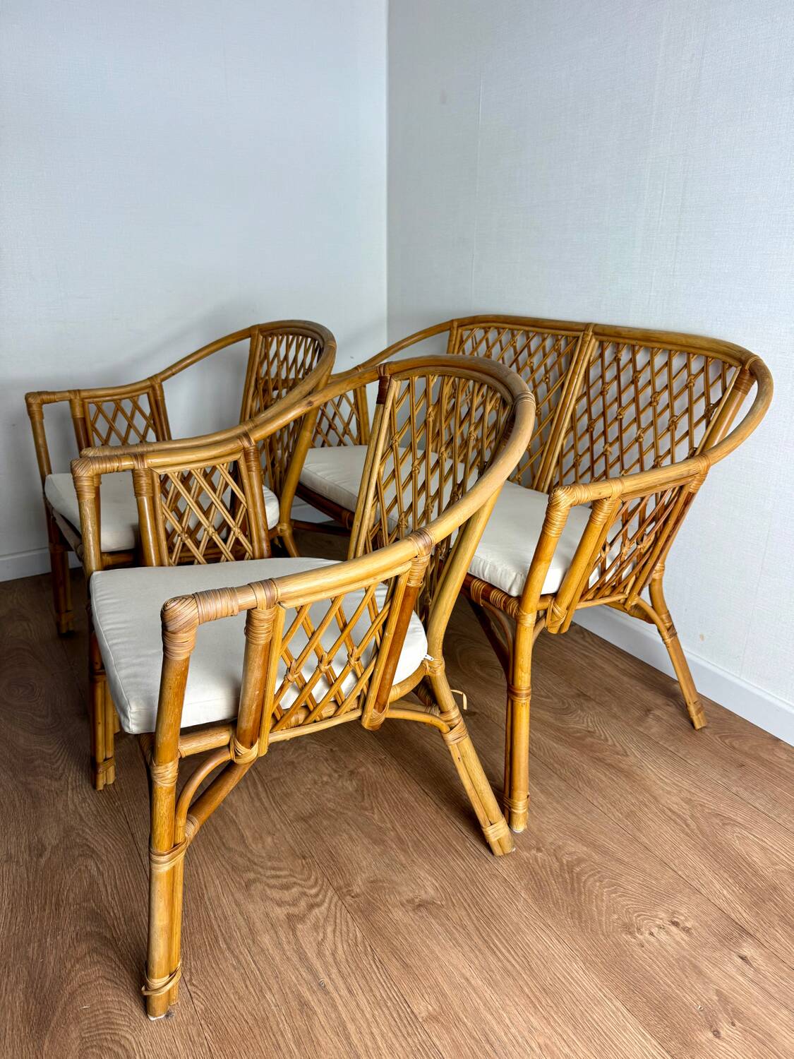 Rattan garden furniture