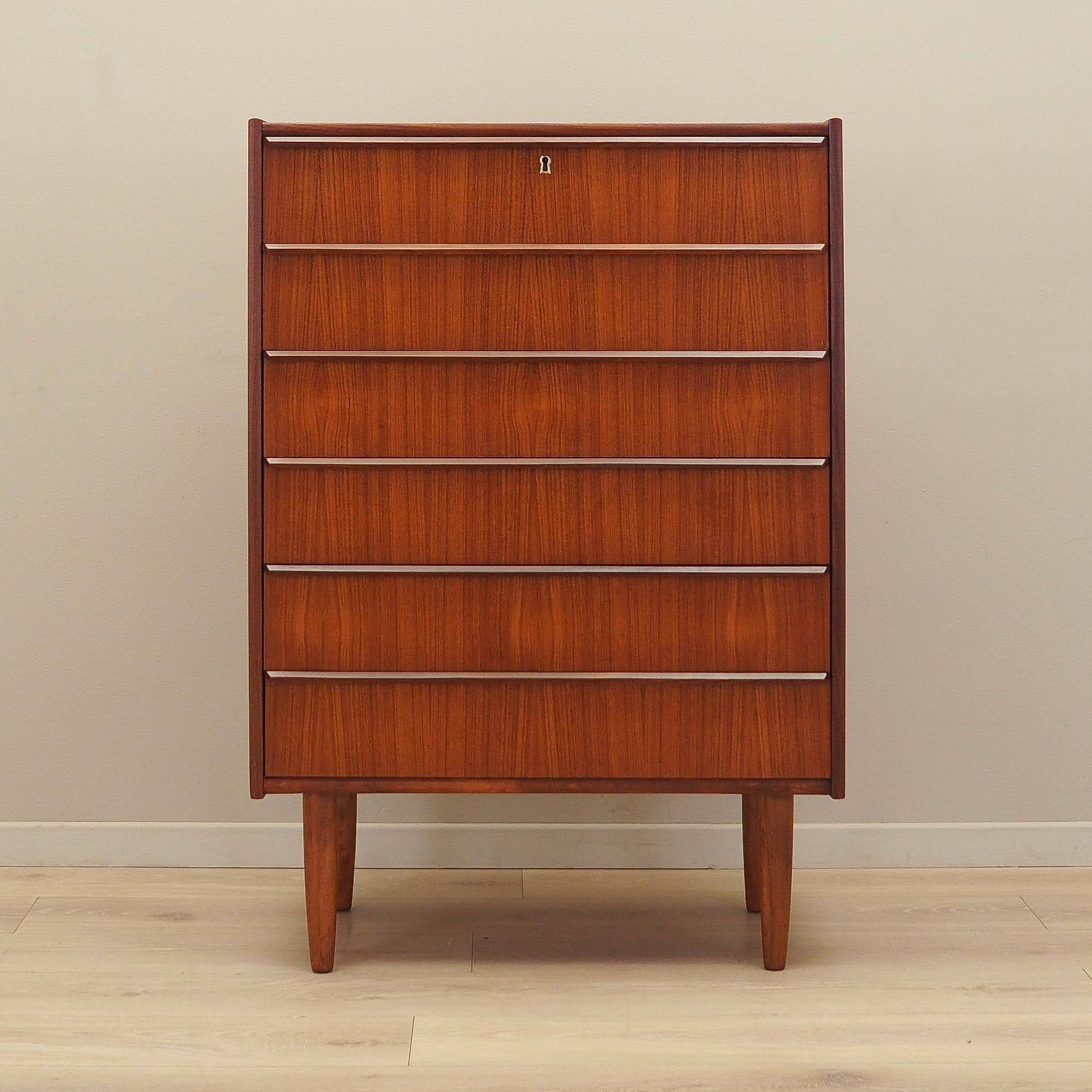 Teak chest of drawers, Danish design, 1970s, production: Denmark