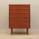 Teak chest of drawers, Danish design, 1970s, production: Denmark