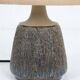 Handmade Søholm ceramic table lamp with jute lampshade / Danish Design