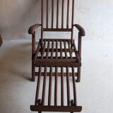 Vintage garden chaise longue