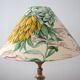 Abat-jour, tussu toile de Jouy vintage,  botanique