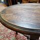 Oak tripod pedestal table