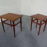 Danish Teak Nesting Tables, 1960s, Set of 2
