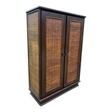 Armoire en rotin vintage
