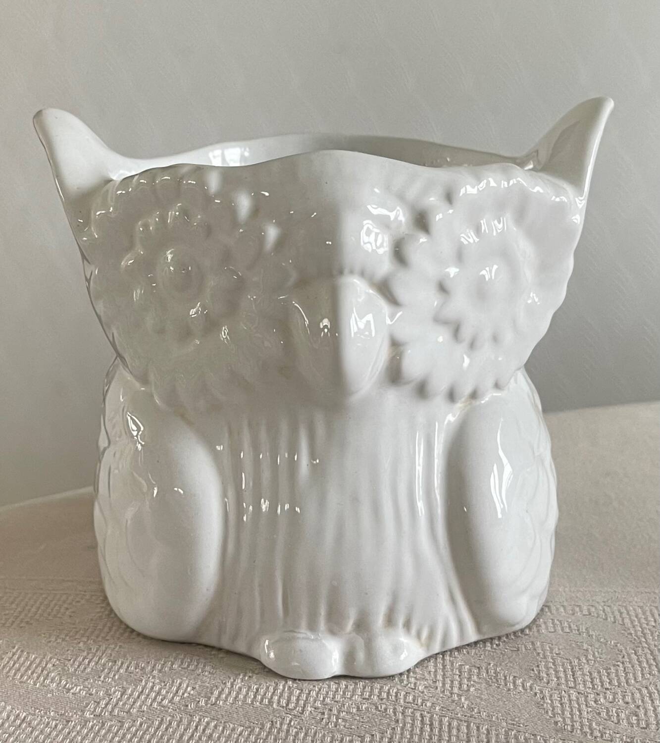 Vintage Italy Owl Vase