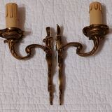 Gilded bronze sconces