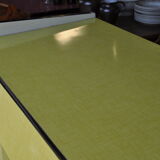 Seventies buffet in yellow formica