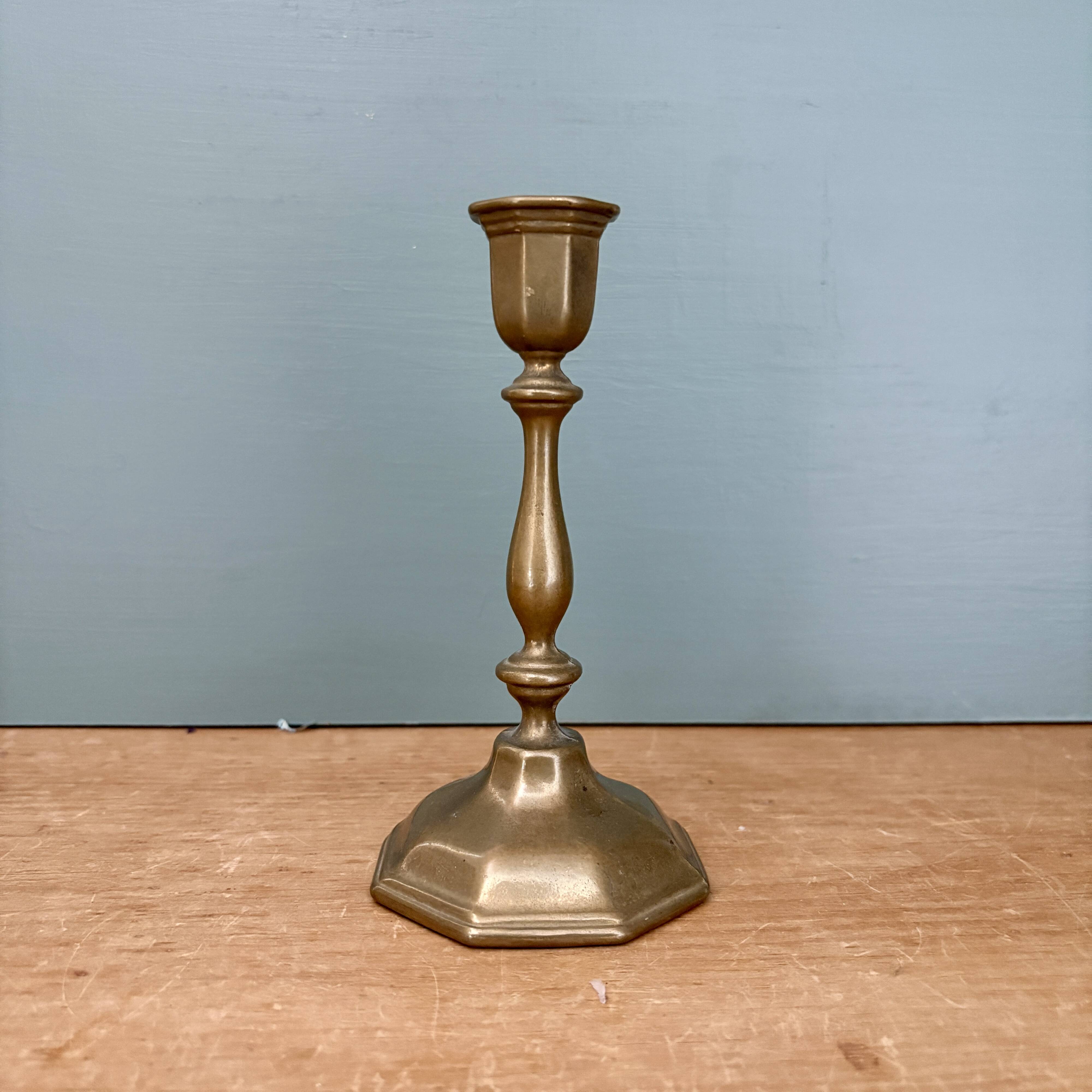 Vintage brass candlestick - candle holder